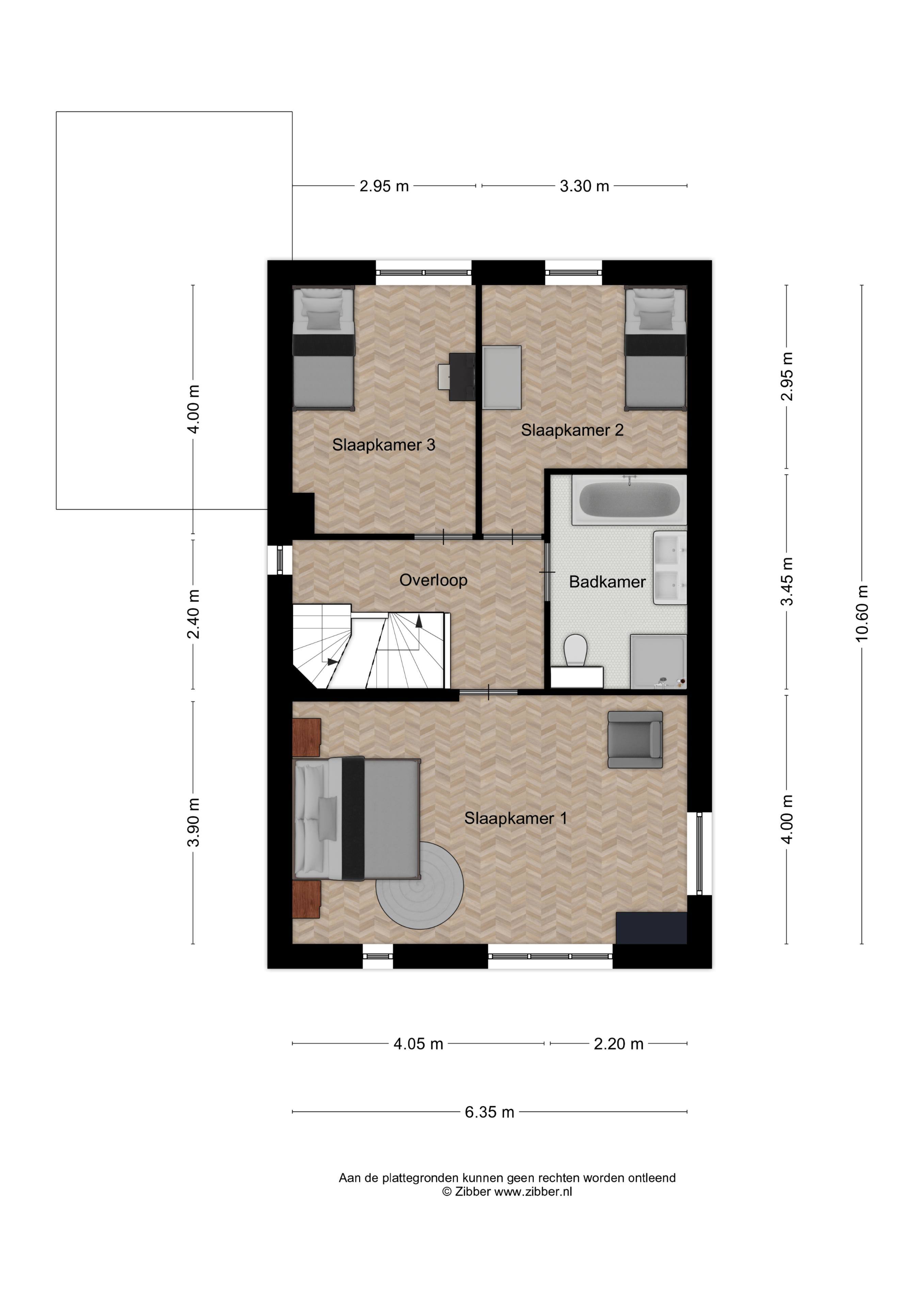 Eerste verdieping vrijstaande woning