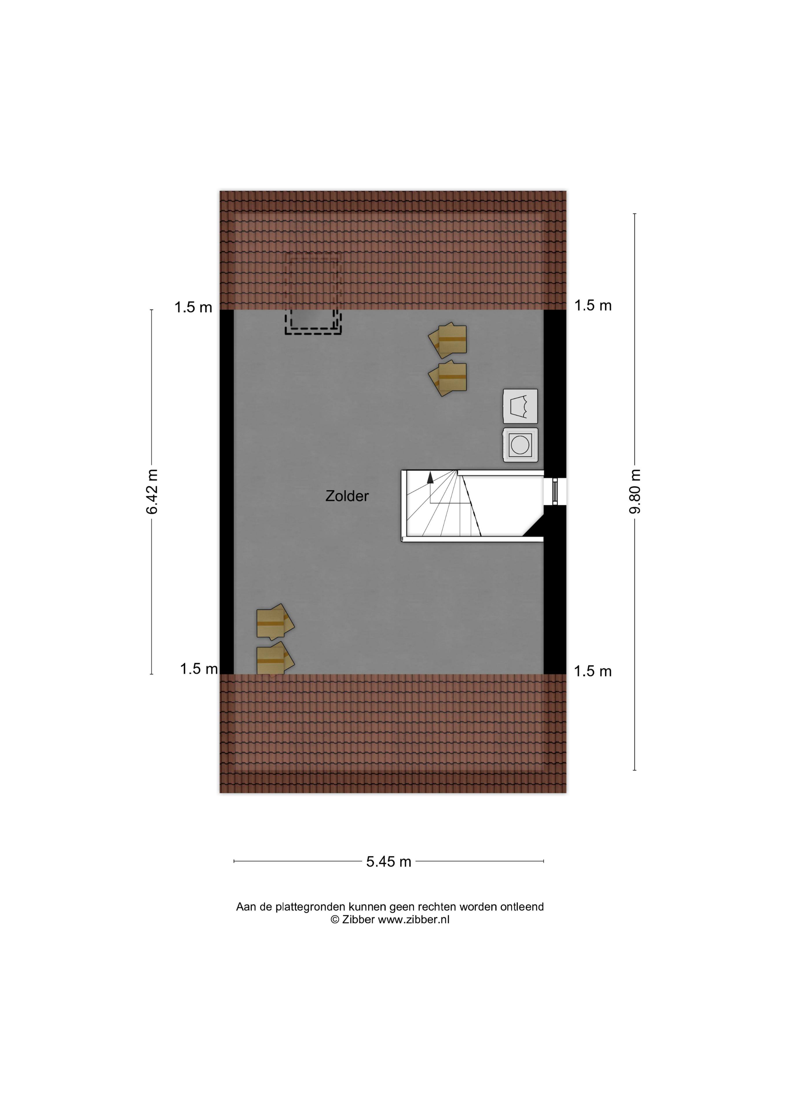 2e verdieping twee-onder-een-kapwoning